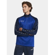 Craft Sport Long-sleeved Shirt Squad 2.0 Halfzip (ergonomic design, high elasticity) cobalt blue/navy blue Men