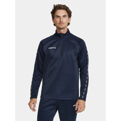 Craft Sport Long-sleeved Shirt Squad 2.0 Halfzip (ergonomic design, high elasticity) navy blue Men