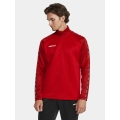 Craft Sport Long Sleeve Shirt Squad 2.0 Halfzip (ergonomic design, high elasticity) red Men