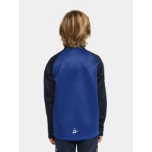 Craft Sport Long Sleeve Shirt Squad 2.0 Halfzip (ergonomic design, high elasticity) cobalt blue/navy blue Children