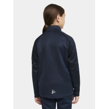 Craft Sport Long-sleeved Shirt Squad 2.0 Halfzip (ergonomic design, high elasticity) navy blue Children