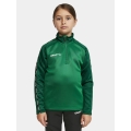 Craft Sport Long Sleeve Shirt Squad 2.0 Halfzip (ergonomic design, high elasticity) green Kids