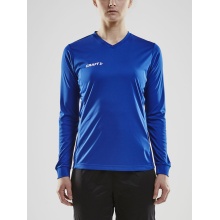 Craft Sport Long Sleeve Shirt (Jersey) Squad Solid - high elasticity, ergonomic design - cobalt blue Women