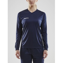 Craft Sport Long Sleeve Shirt (Jersey) Squad Solid - high elasticity, ergonomic design - navy blue Women