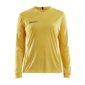 Craft Sport Long Sleeve Shirt (Jersey) Squad Solid - high elasticity, ergonomic design - yellow Women