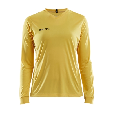 Craft Sport Long Sleeve Shirt (Jersey) Squad Solid - high elasticity, ergonomic design - yellow Women