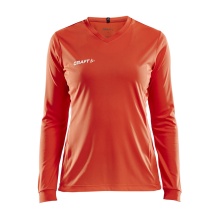 Craft Sport Long Sleeve Shirt (Jersey) Squad Solid - high elasticity, ergonomic design - orange Women