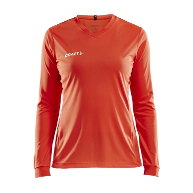 Craft Sport Long Sleeve Shirt (Jersey) Squad Solid - high elasticity, ergonomic design - orange Women