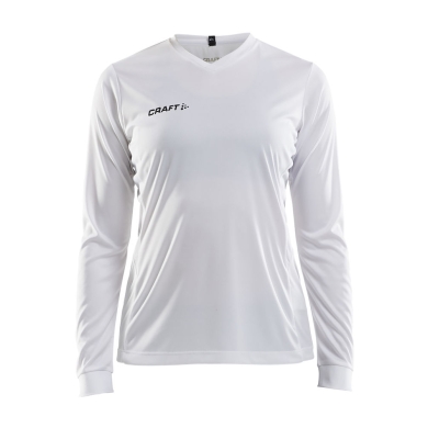 Craft Sport Long Sleeve Shirt (Jersey) Squad Solid - high elasticity, ergonomic design - white Women