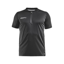 Craft Sport Polo Pro Control Impact (lightweight, breathable) black/white Men