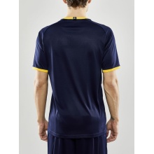 Craft Sport T-shirt (Jersey) Progress 2.0 Graphic Jersey - lightweight, functional and stretch material - navy blue/yellow Men