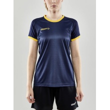 Craft Sport-Shirt (Jersey) Progress 2.0 Graphic Jersey - lightweight, functional and stretch material - navy blue/yellow Women