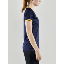 Craft Sport-Shirt (Jersey) Progress 2.0 Graphic Jersey - lightweight, functional and stretch material - navy blue/yellow Women