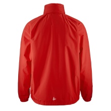 Craft Evolve Rain Jacket (lightweight, wind and water resistant, hood) red Men