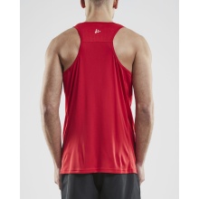 Craft Sport-Tank Rush Singlet (100% Polyester) sleeveless red Men