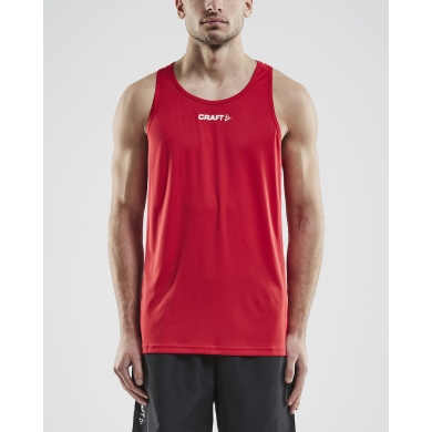 Craft Sport-Tank Rush Singlet (100% Polyester) sleeveless red Men