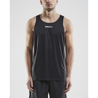 Craft Sport-Tank Rush Singlet (100% Polyester) sleeveless black Men