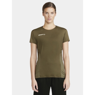 Craft Sport-Shirt Extend Jersey (recycled Polyester, Mesh Inserts) khaki green Women