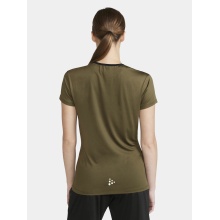 Craft Sport-Shirt Extend Jersey (recycled Polyester, Mesh Inserts) khaki green Women