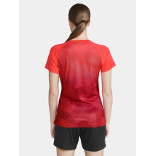 Craft Sport-Shirt (Jersey) Premier Fade Jersey (rec. Polyester, V-neck) orange/red Women