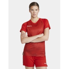 Craft Sport-Shirt (Jersey) Premier Fade Jersey (recycled Polyester, V-neck) red Women