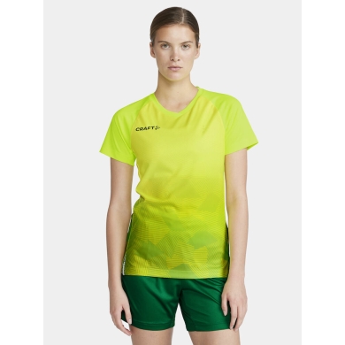 Craft Sport-Shirt (Jersey) Premier Fade Jersey (recycled Polyester, V-neck) lime green Women