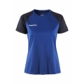 Craft Sport-Shirt Squad 2.0 Contrast Jersey (high elasticity, comfortable fit) cobalt blue Women