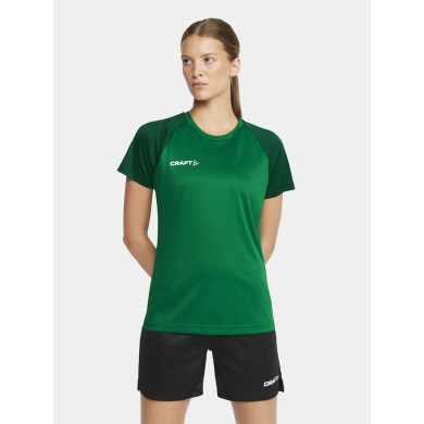 Craft Sport-Shirt Squad 2.0 Contrast Jersey (high elasticity, comfortable fit) green Women