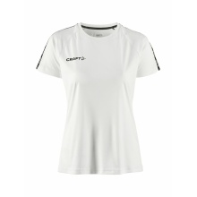 Craft Sport-Shirt Squad 2.0 Contrast Jersey (high elasticity, comfortable fit) white Women