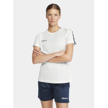 Craft Sport-Shirt Squad 2.0 Contrast Jersey (high elasticity, comfortable fit) white Women