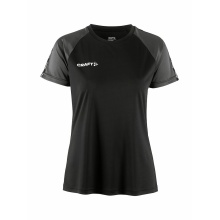 Craft Sport-Shirt Squad 2.0 Contrast Jersey (high elasticity, comfortable fit) black Women