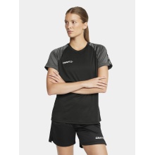 Craft Sport-Shirt Squad 2.0 Contrast Jersey (high elasticity, comfortable fit) black Women