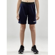 Craft Sports Shorts (Short) Evolve - light, elastic waistband with drawstring, without side pockets - navy blue Kids