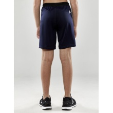 Craft Sports Shorts (Short) Evolve - light, elastic waistband with drawstring, without side pockets - navy blue Kids