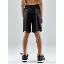 Craft Sports Shorts (Short) Evolve - lightweight, elastic waistband with drawstring, without side pockets - black Kids