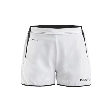 Craft Sports Shorts (Short) Pro Control Impact - elastic material, with inner slip - white/black Women