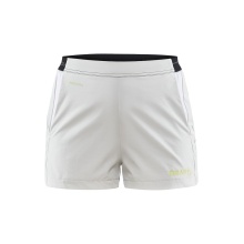 Craft Sports Shorts (Short) Pro Control Impact - elastic material, with inner slip - white/lime Women