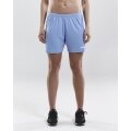 Craft Sports Shorts (Short) Squad Solid - without inner shorts, elastic material - light blue Women