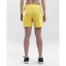 Craft Sports Shorts (Short) Squad Solid - without inner shorts, elastic material - yellow Women