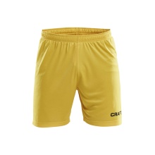 Craft Sports Shorts (Short) Squad Solid WB - with inner shorts, elastic material - yellow Men