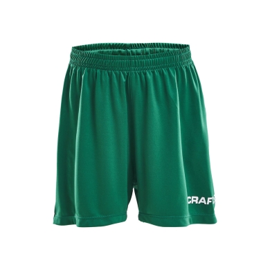 Craft Sports Shorts (Short) Squad Solid WB - with inner shorts, elastic material - green Kids