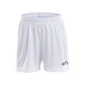 Craft Sports Shorts (Short) Squad Solid WB - with inner shorts, elastic material - white Kids