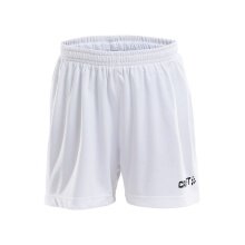 Craft Sports Shorts (Short) Squad Solid WB - with inner shorts, elastic material - white Kids