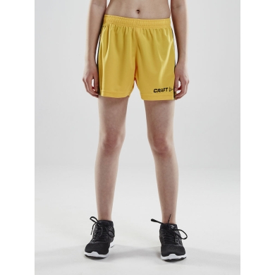 Craft Sport Shorts Short Pro Control short yellow/black Boys