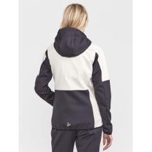 Craft Winter Ski Jacket Core Backcountry Hood (windproof, waterproof) dark grey/cream white Women