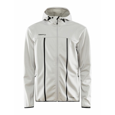 Craft Softshell Jacket ADV Explore (windproof, water-repellent) light grey Men