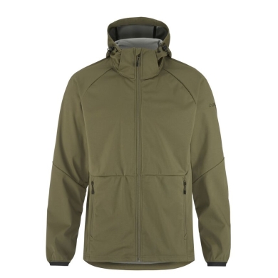 Craft Softshell Jacket CORE Explore 2 (windproof, water-repellent) khaki green Men's