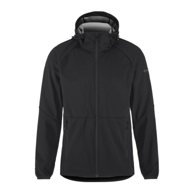 Craft Softshell Jacket CORE Explore 2 (windproof, water-repellent) black men's