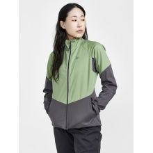 Craft Softshell Jacket Glide (windproof, water-repellent) jade green/granite grey Women