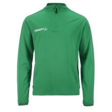 Craft Sport Long Sleeve Shirt Evolve 2.0 Halfzip (100% recycled Polyester) green Kids